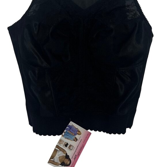 Exquisite Form Lace Shapewear Womens 36DD Black New Tank - Picture 4 of 9